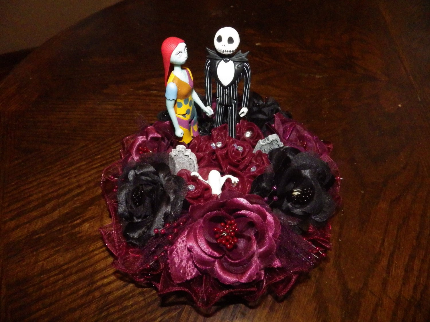Nightmare Before Christmas Cakes For Sale
 Nightmare Before Christmas Wedding Cake topper Sally Jack