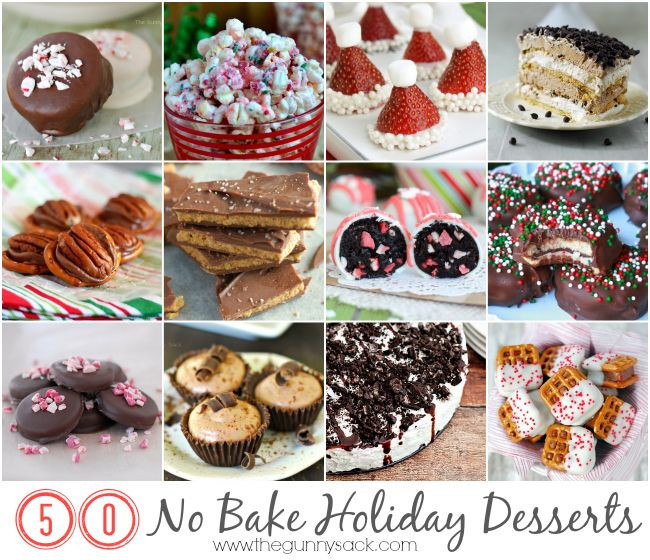 No Bake Christmas Desserts
 50 No Bake Holiday Dessert Recipes