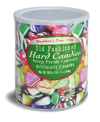 Old Fashioned Filled Christmas Candy
 Washburn’s Old Fashioned Hard Candy 16 Oz Canister