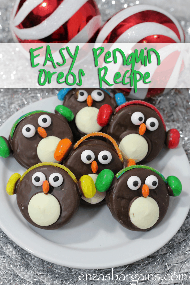 Oreo Christmas Cookies
 Adorable Penguin Oreo Cookies with Ear Muffs Recipe
