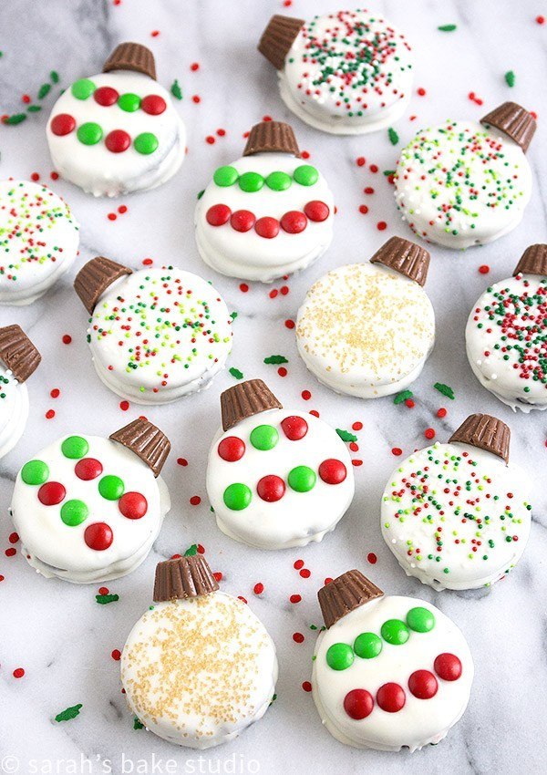 Oreo Christmas Cookies
 Oreo Ornaments • Sarahs Bake Studio