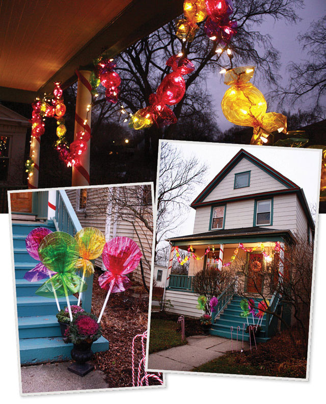 Outdoor Christmas Candy Decorations
 Candyland Sorta Aunt Peaches