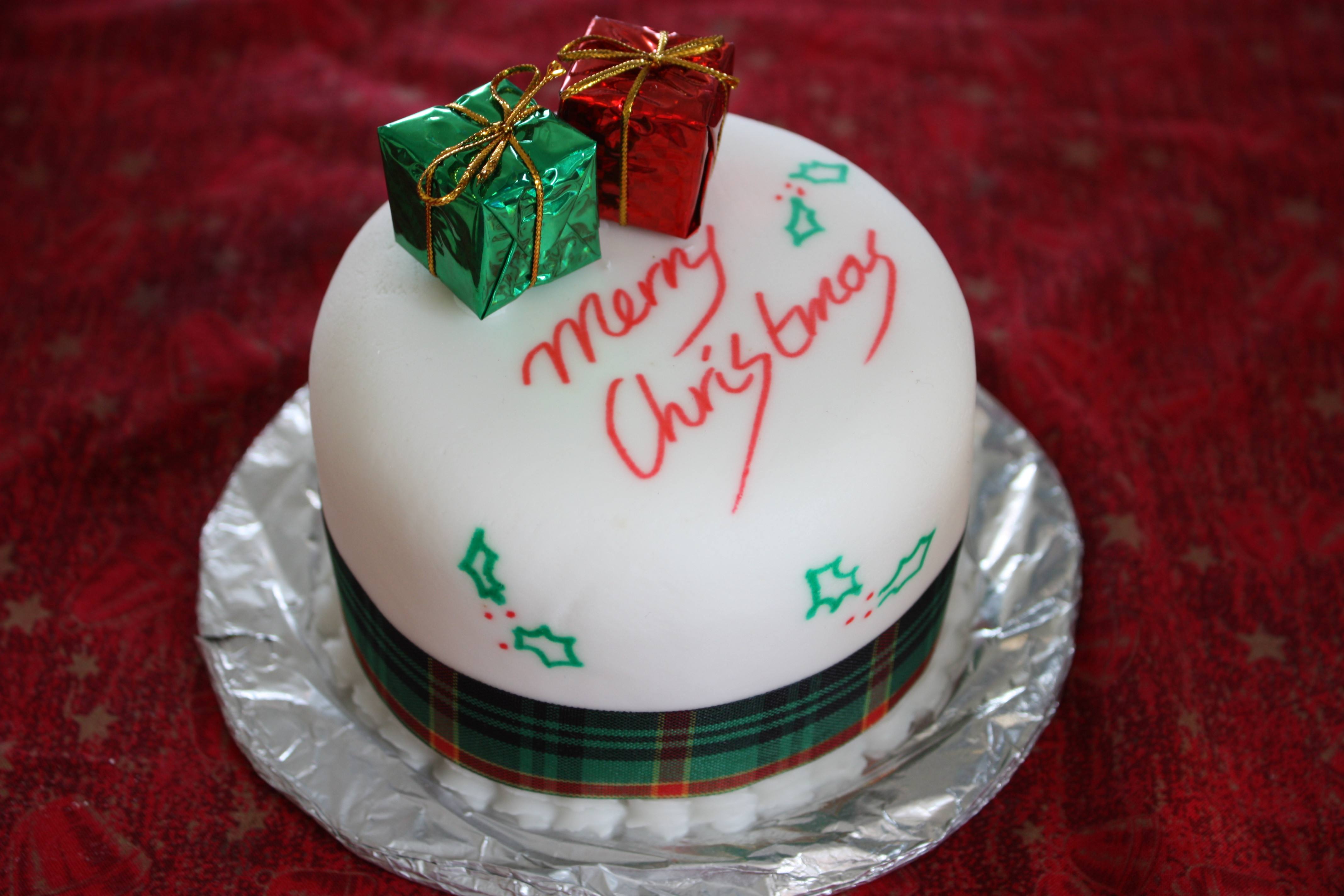 Picture Of Christmas Cakes
 File Christmas cake Boxing Day 2008