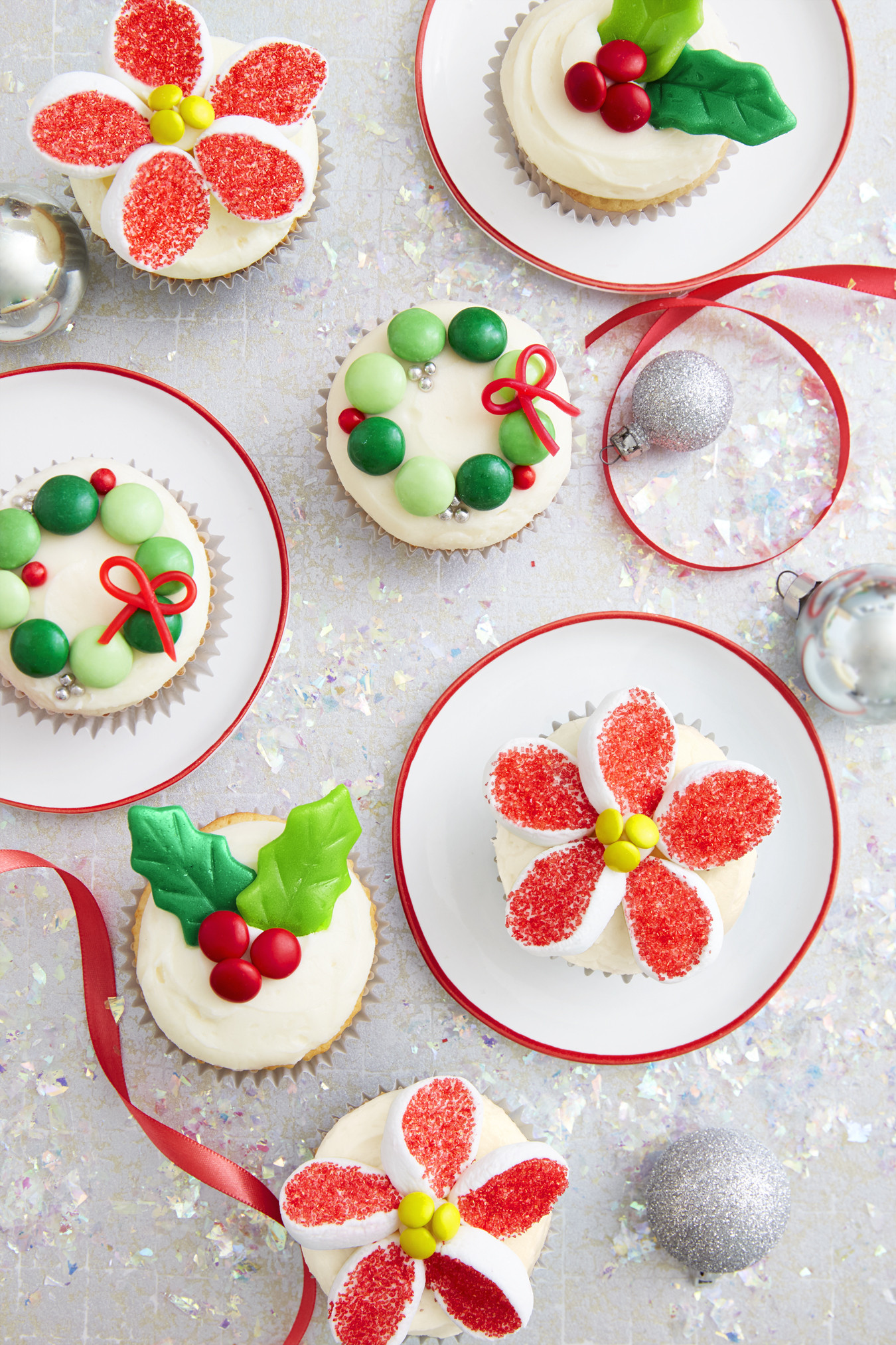 Pictures Of Christmas Desserts
 Holiday Candy Cupcakes Recipe How To Make Christmas