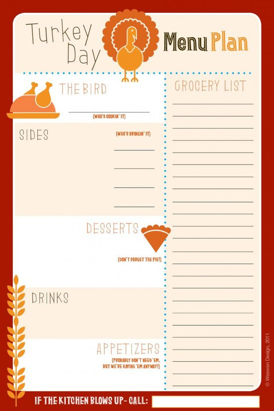 Planning Thanksgiving Dinner Checklist
 25 Free Thanksgiving Printables Tip Junkie