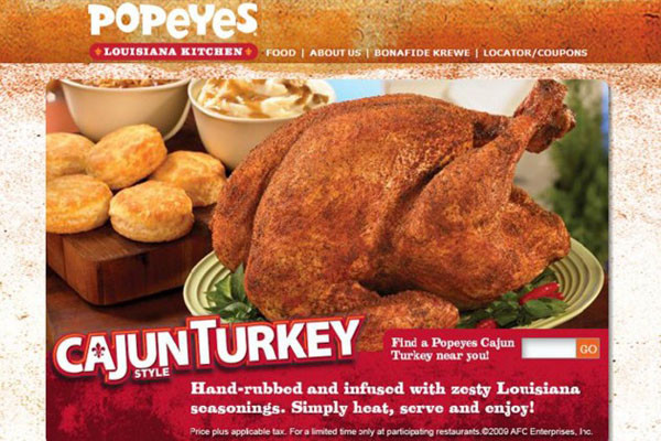 Popeyes Turkey Thanksgiving
 Top 11 Thanksgiving Restaurant Dinner Deals