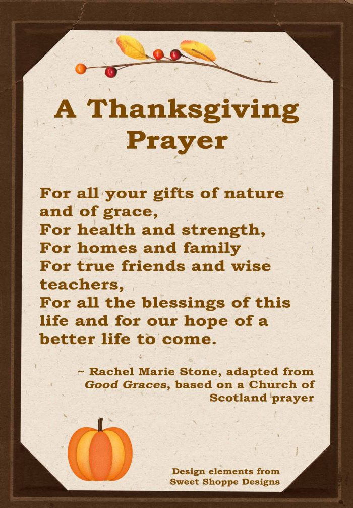 Prayer For Thanksgiving Dinner
 A Thanksgiving Prayer Wholistic Woman