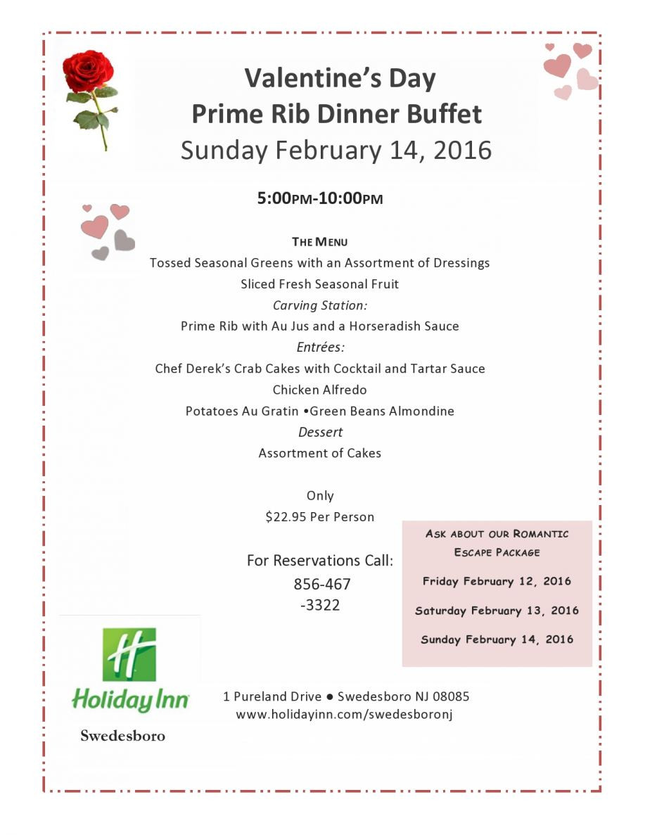 Prime Rib Christmas Dinner Menu
 Valentine s Day Prime Rib Dinner Buffet Holiday Inn