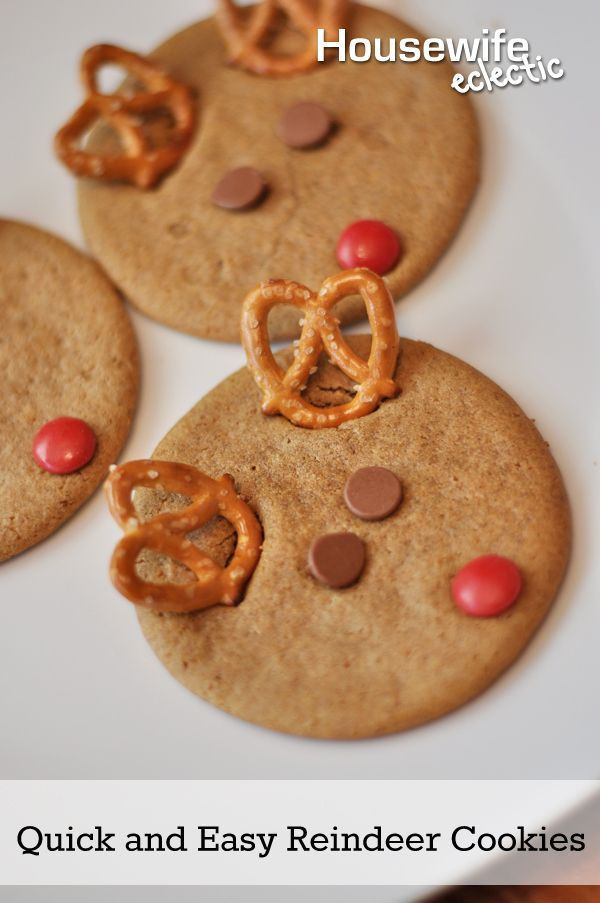 Quick And Easy Christmas Cookies
 Quick and Easy Reindeer Cookies with Nestle Tollhouse