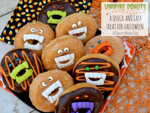 Quick Halloween Desserts
 Vampire Donuts with Fangs A Quick and Easy Treat For