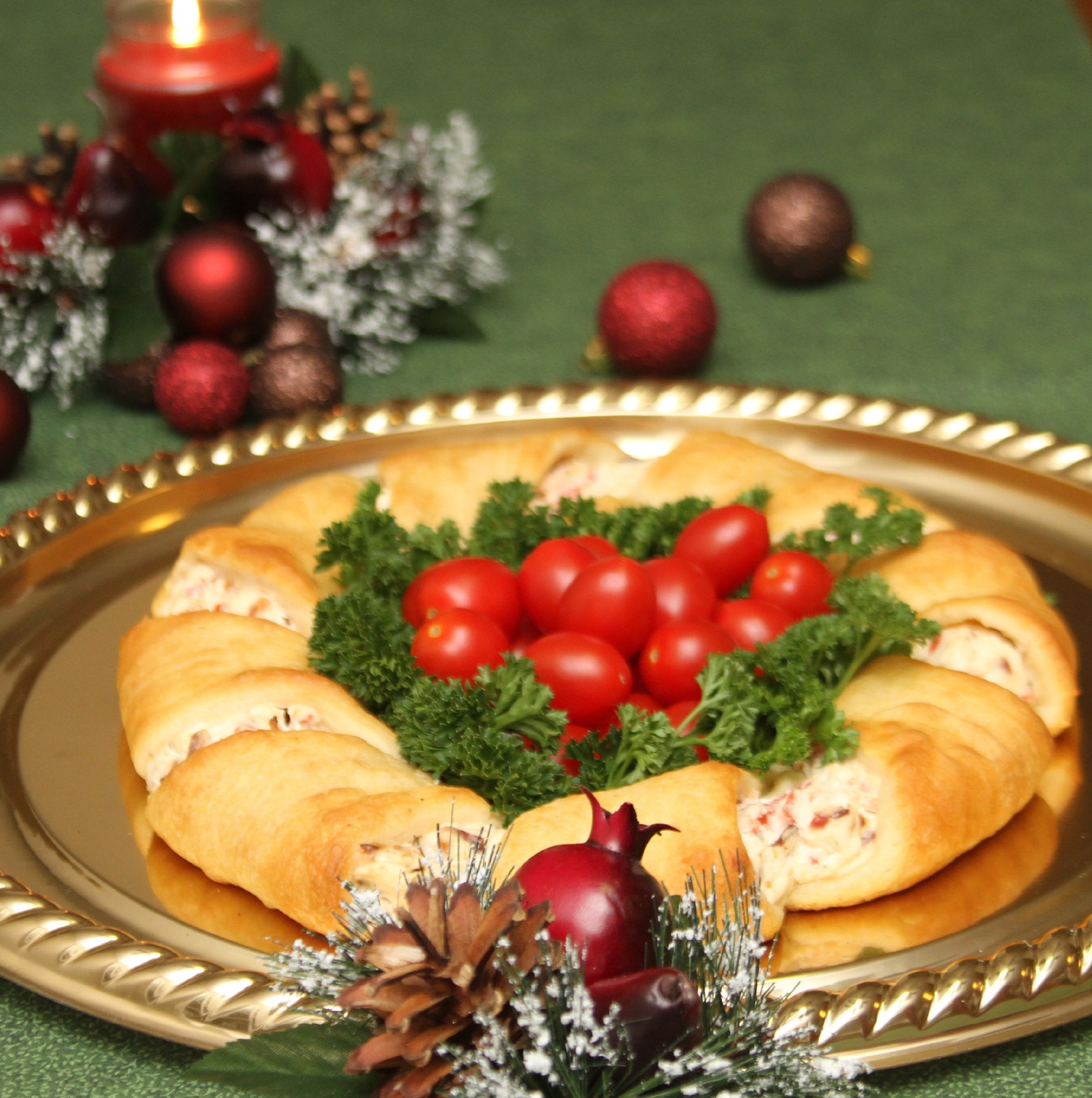 Recipe For Christmas Appetizers
 Christmas Wreath Crescent Rolls Appetizer Recipes Just