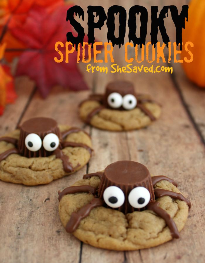 Recipes For Halloween Cookies
 Halloween Treat Spooky Spider Cookies SheSaved