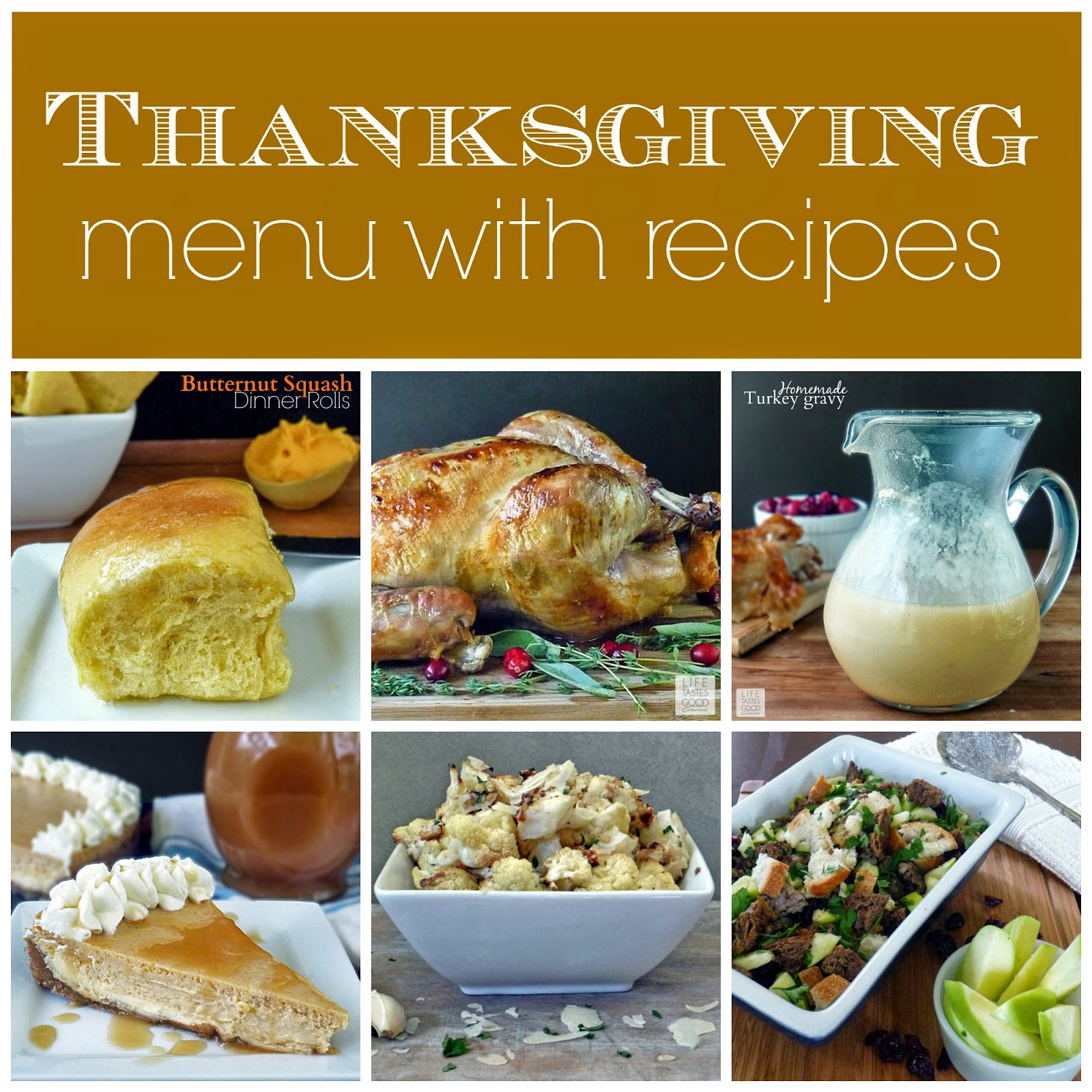 Recipes For Thanksgiving Dinner
 Thanksgiving Dinner Menu and Recipes