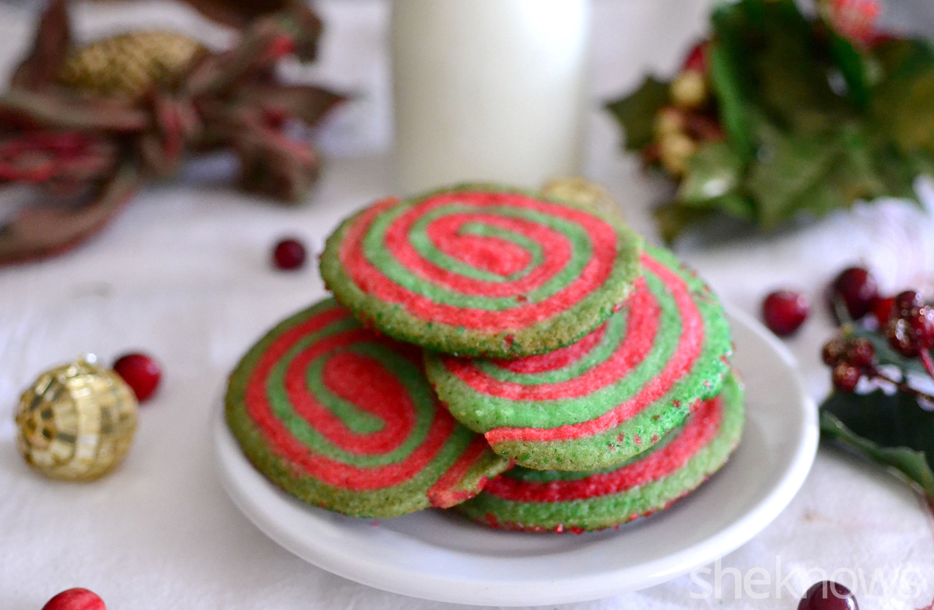 Red And Green Christmas Cookies
 Christmas pinwheel cookies celebrate the season with red