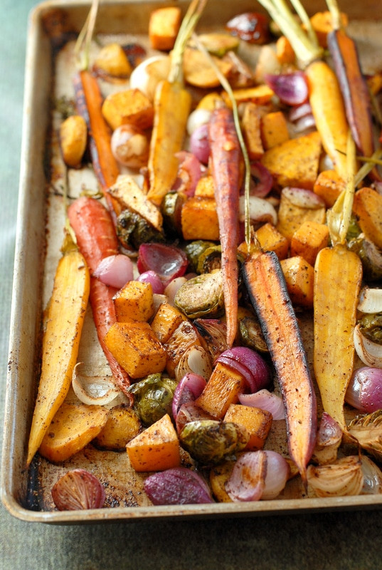 Roasted Fall Vegetables
 Balsamic Roasted Fall Ve ables with Sumac
