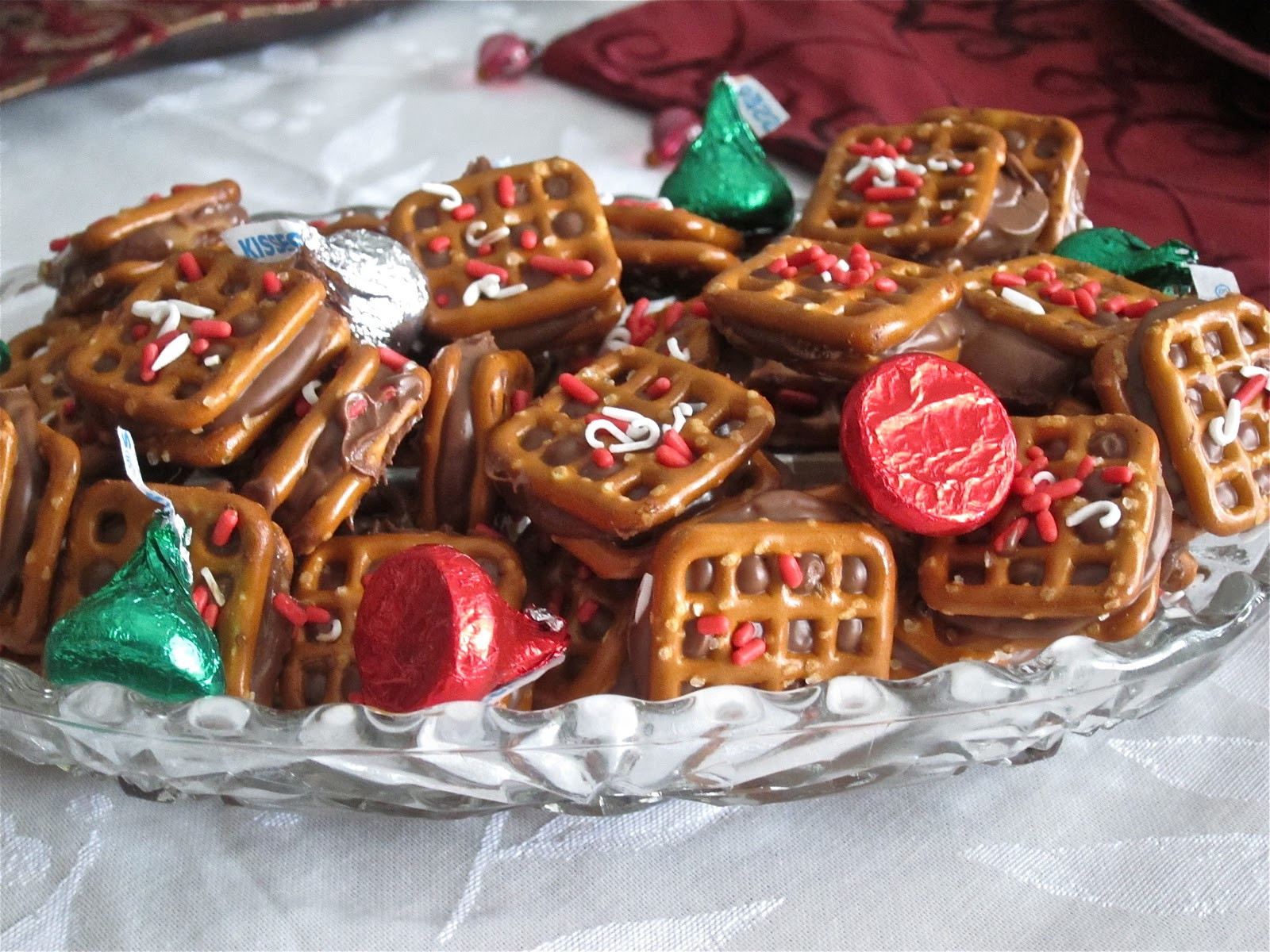 Rolo Christmas Cookies
 Rolo Pretzel Sandwiches and Turtles