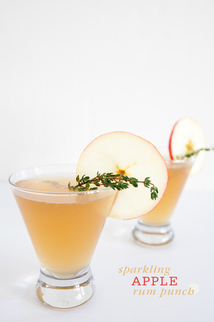 Rum Drinks For Fall
 Sparkling Apple Rum Punch