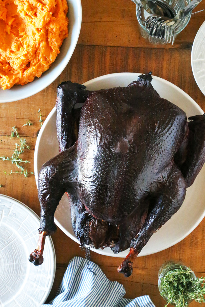 Smoked Thanksgiving Turkey
 Smoked Turkey Garlic Herb Dry Brine