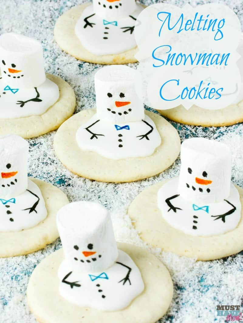 Snowman Christmas Cookies
 Melting Snowman Cookies Recipe Must Have Mom