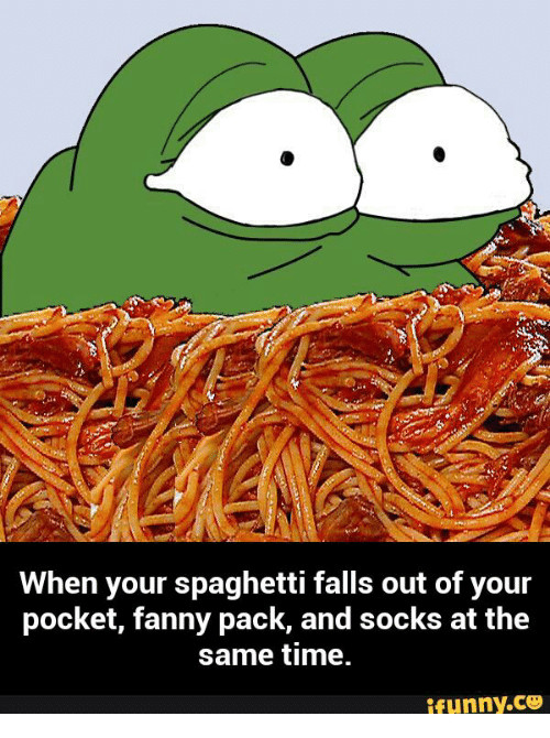 Spaghetti Falling Out Of Pocket
 25 Best Memes About When Your Spaghetti Falls Out of Your