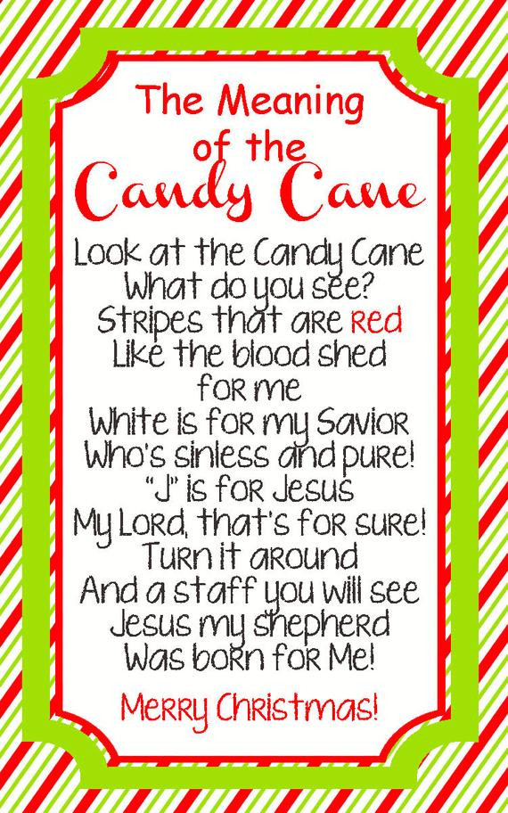 Story Of The Candy Cane At Christmas
 Items similar to INSTANT DOWNLOAD Legend of the Candy