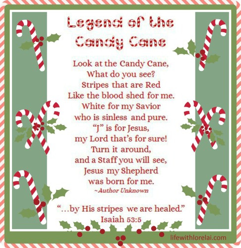 Story Of The Candy Cane At Christmas
 Candy Cane Legend with Printables Life With Lorelai