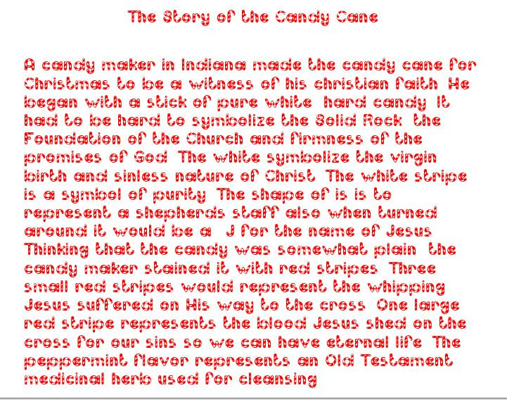 Story Of The Candy Cane At Christmas
 God s Wonderful Gifts