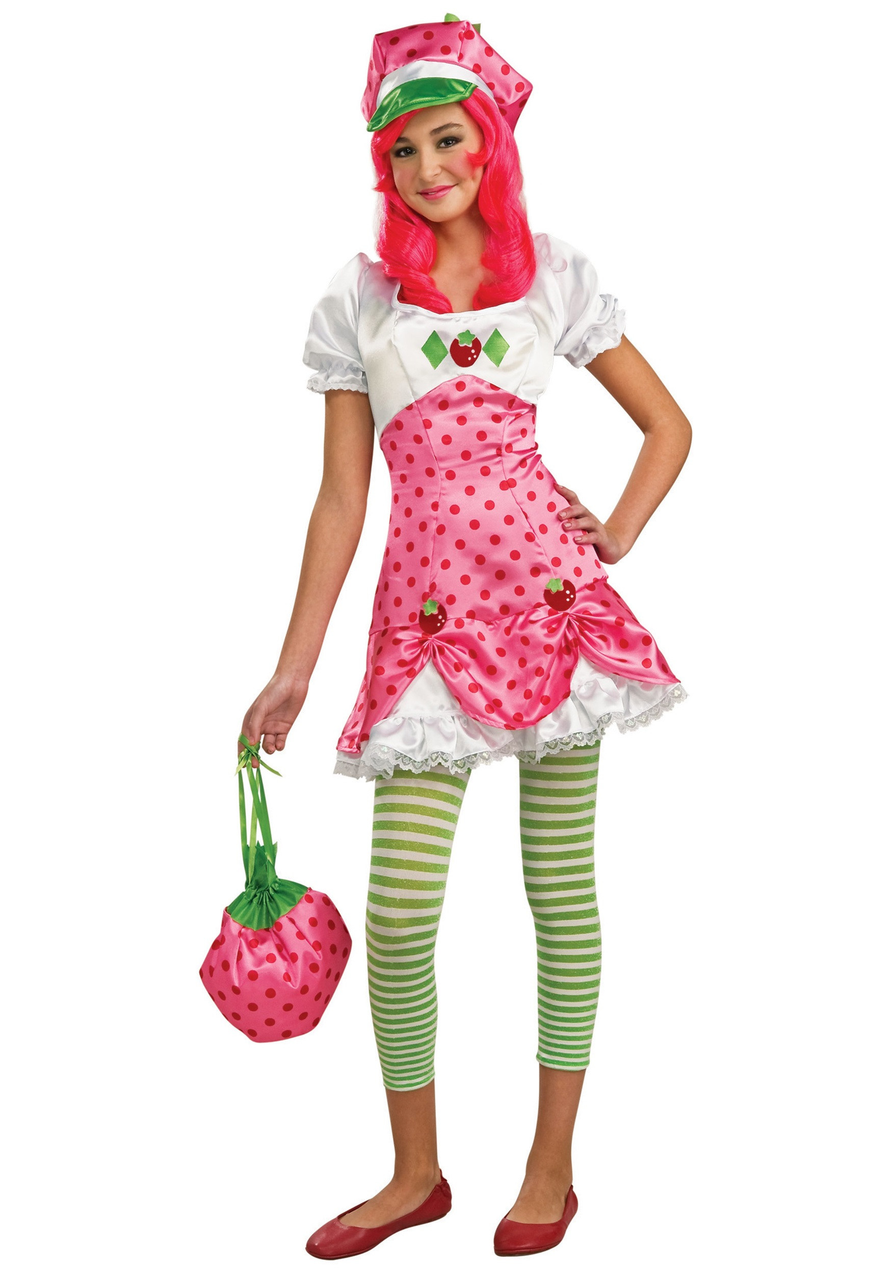 Strawberry Short Cake Halloween
 Deluxe Strawberry Shortcake Costume Kids Tween Halloween