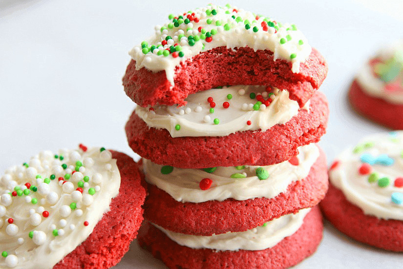 Sugar Free Christmas Cookie Recipes
 Red Velvet Sugar Cookies GF] Amy in the Kitchen
