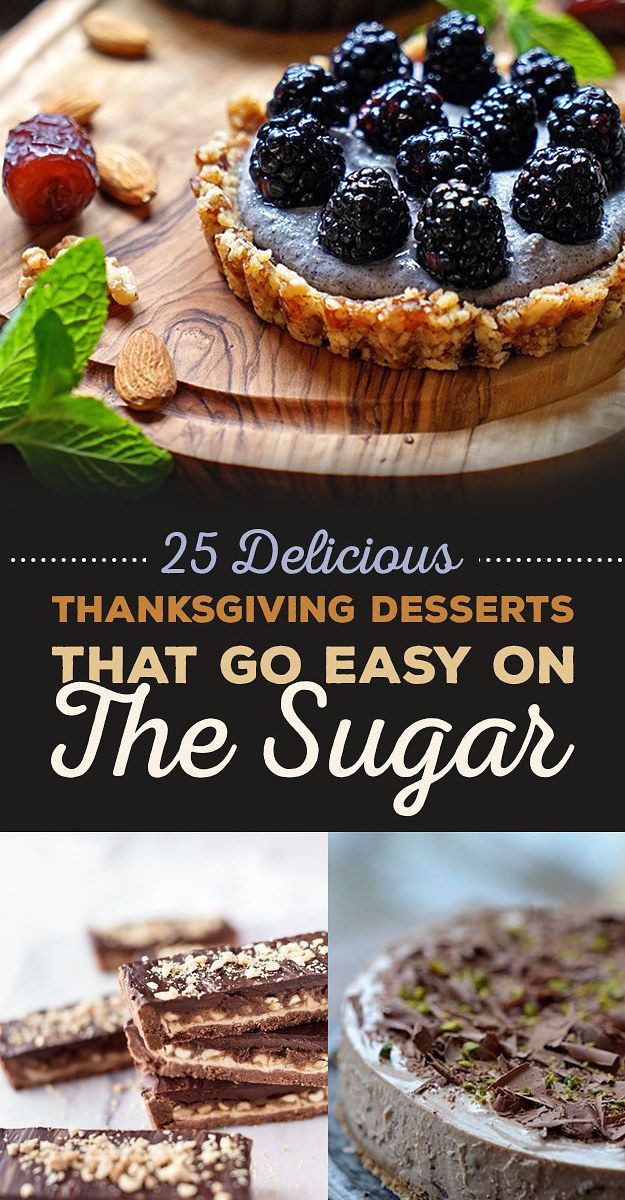 Sugar Free Thanksgiving Desserts
 25 Delicious Thanksgiving Desserts That Go Easy The