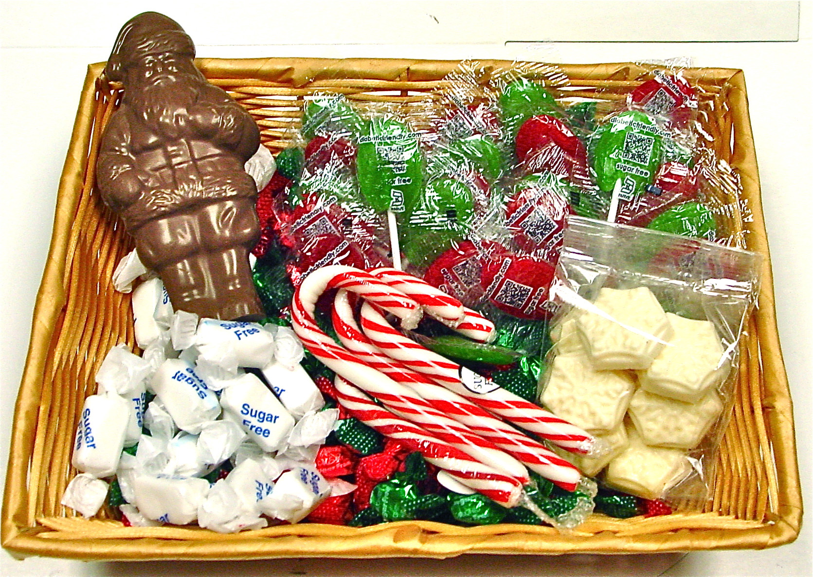 Sugarfree Christmas Candy
 Sugar Free Christmas Gift Basket Contains Candy
