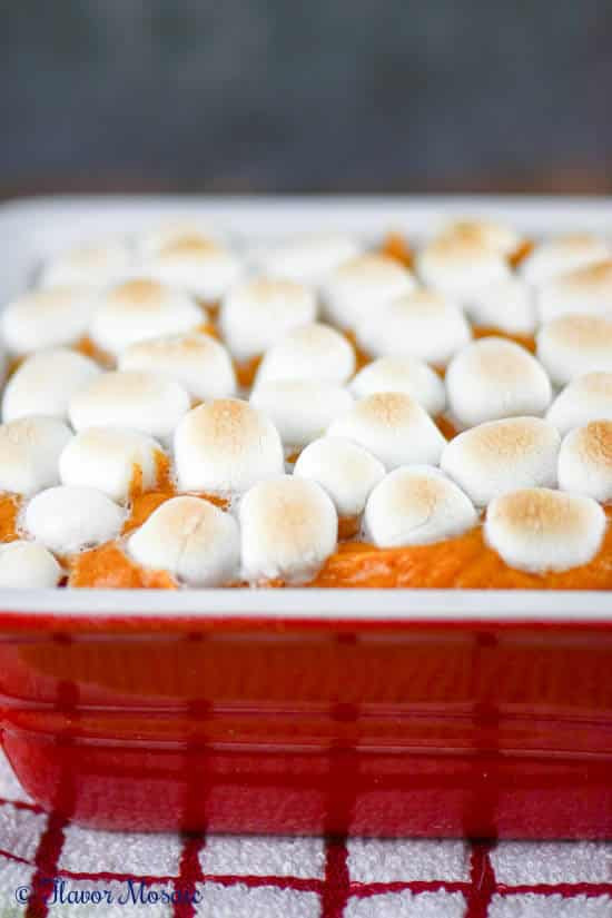Sweet Potatoes Thanksgiving Marshmallows
 Sweet Potato Casserole with Marshmallows Flavor Mosaic