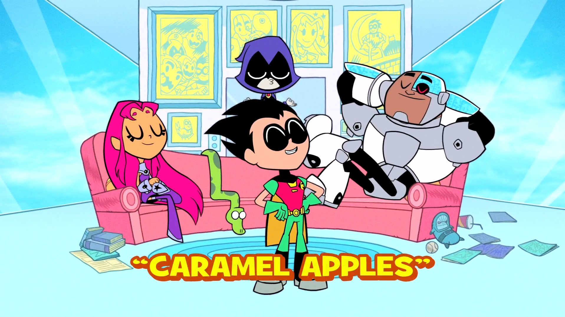 Teen Titans Go! Caramel Apples; Halloween
 Caramel Apples Teen Titans Go Wiki