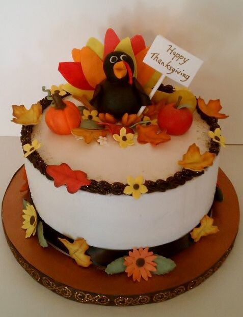 Thanksgiving Birthday Cake
 23 best images about Thanksgiving cakes on Pinterest