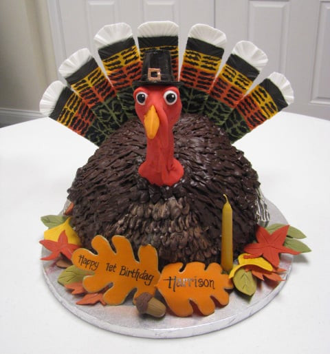 Thanksgiving Birthday Cake
 Elaborate Turkey Cake