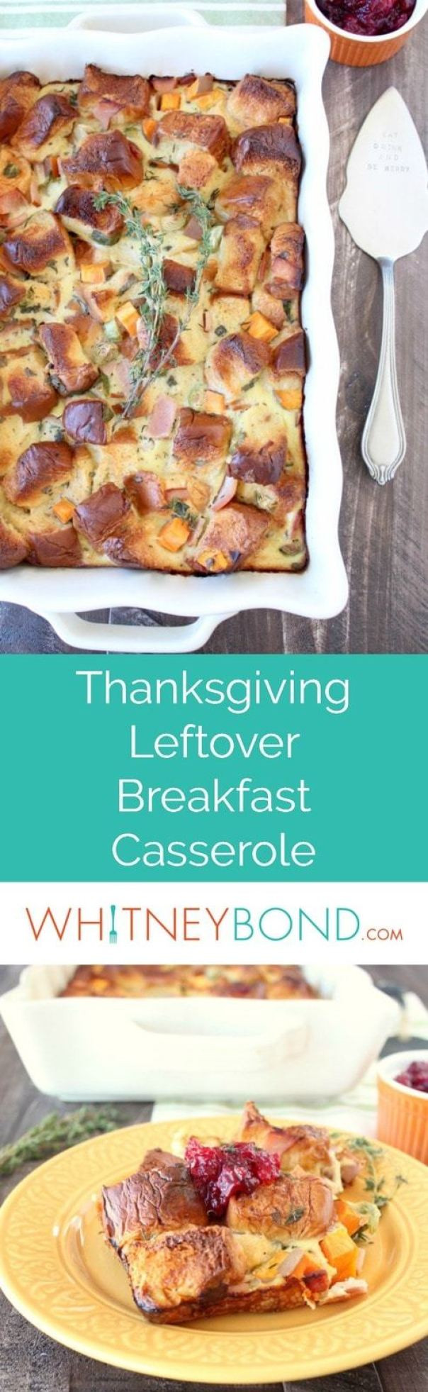 Thanksgiving Breakfast Casserole
 Breakfast Casserole with Thanksgiving Leftovers