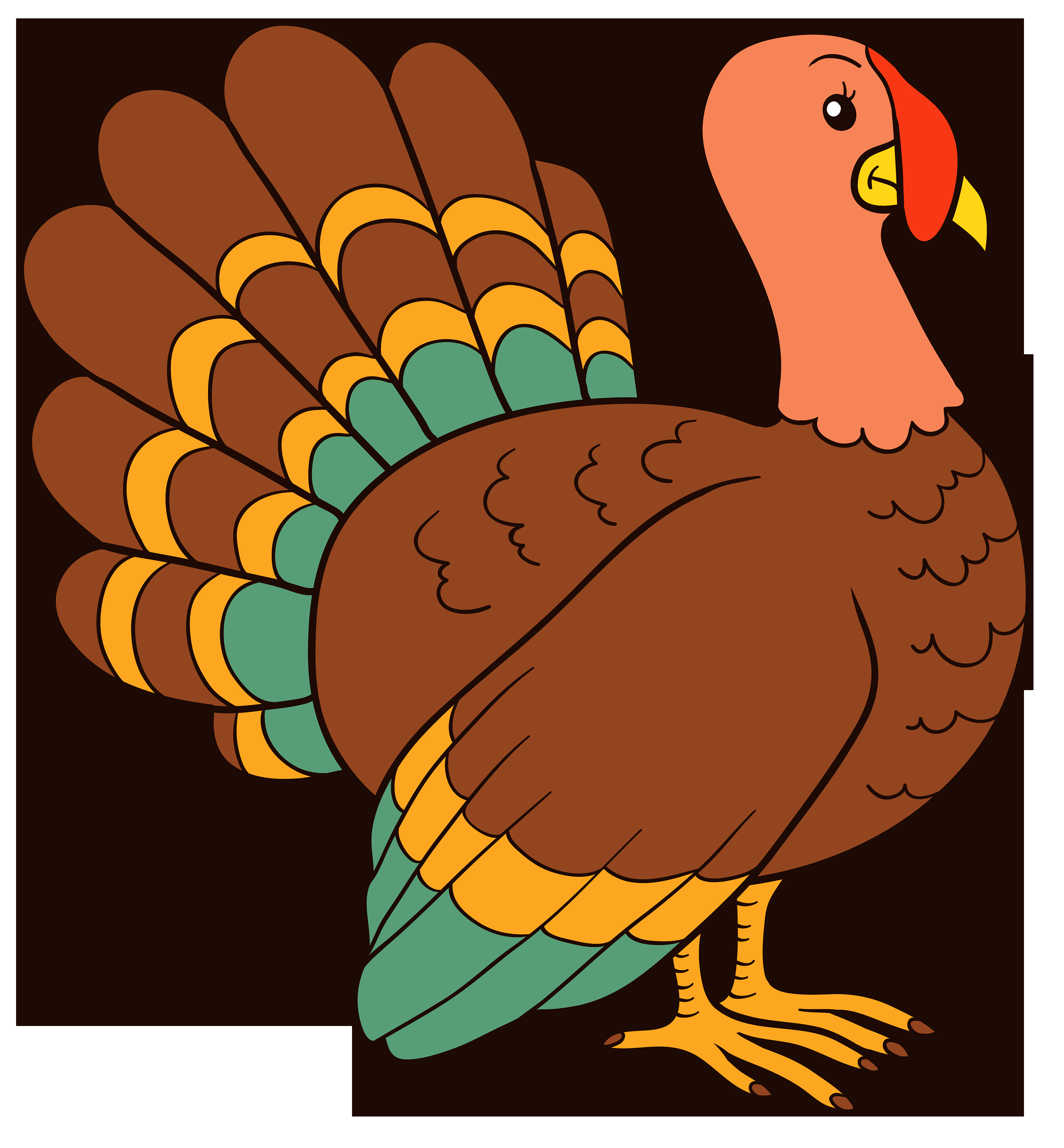 Thanksgiving Cartoon Turkey
 Turkey PNG Clipart Image Best WEB Clipart