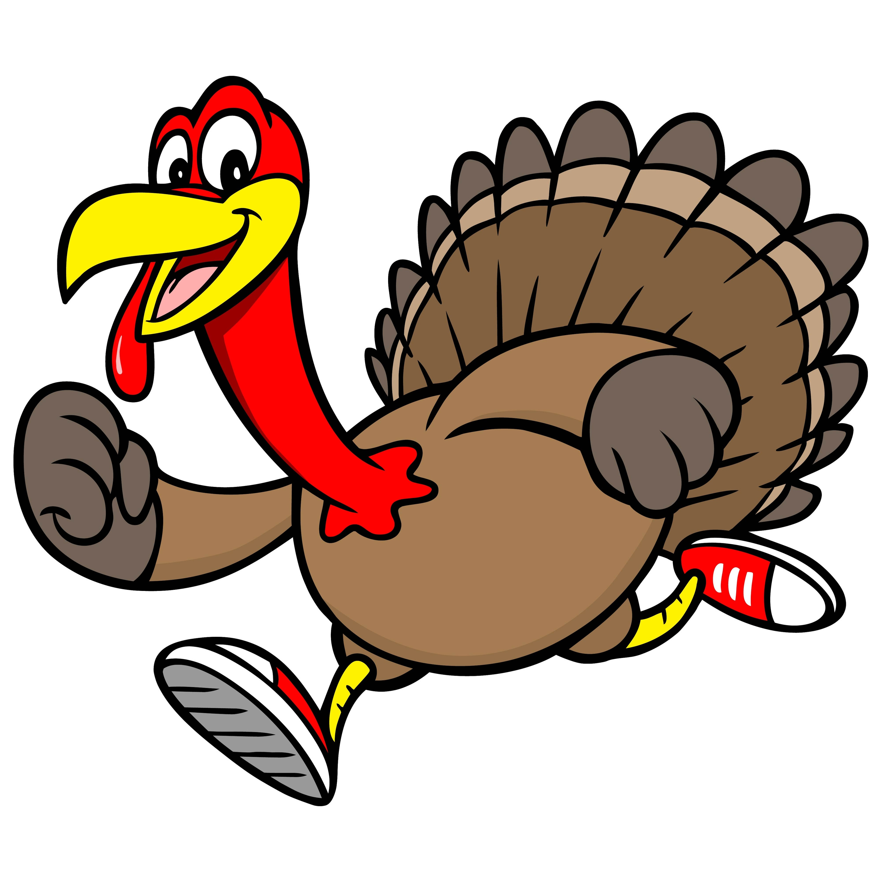 Thanksgiving Cartoon Turkey
 Drumstick Dash 2017 in Indianapolis IN Indy Honda