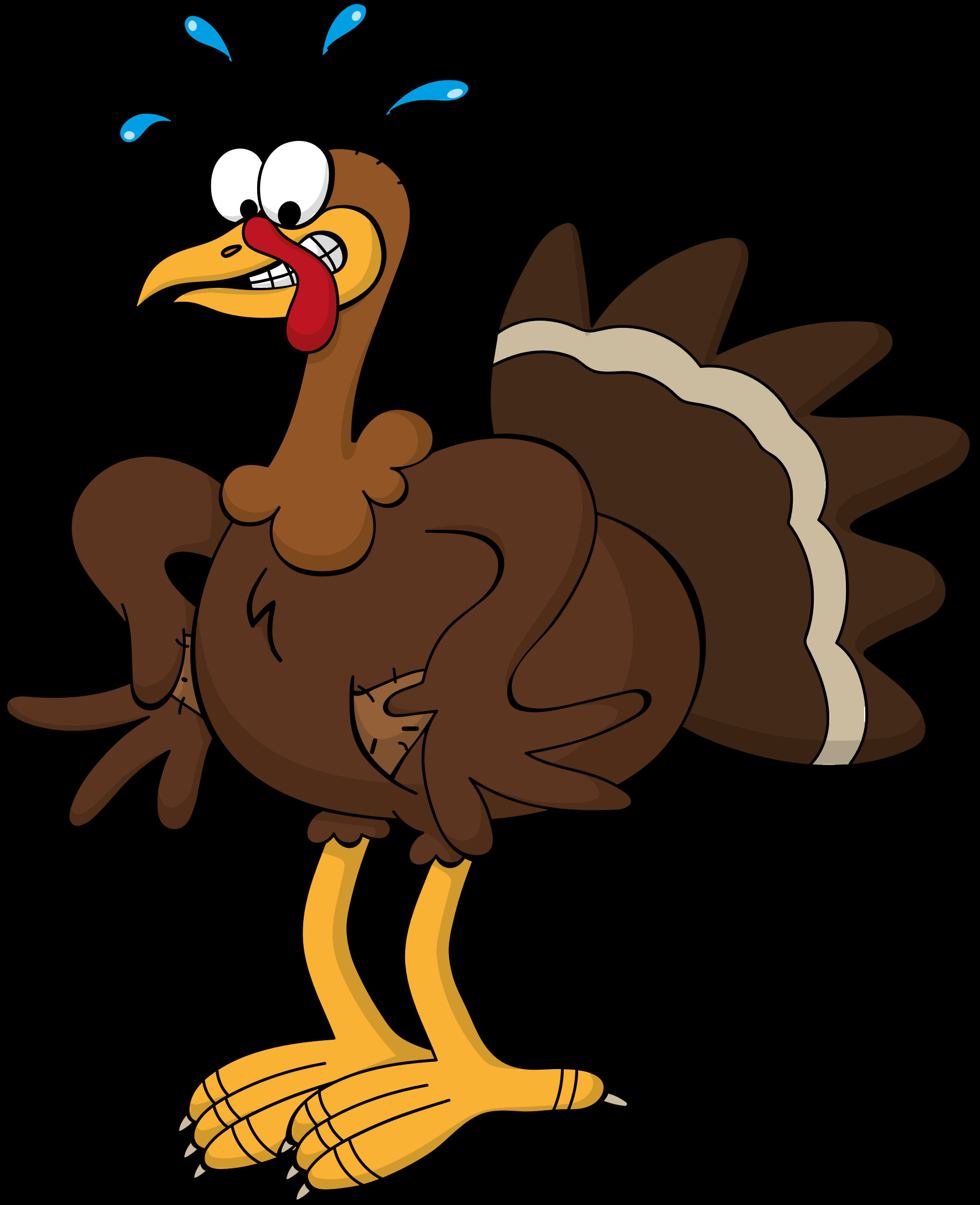 Thanksgiving Cartoon Turkey
 Turkey clipart ic Pencil and in color turkey clipart