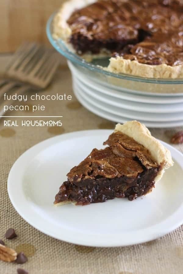 Thanksgiving Chocolate Pie
 Fudgy Chocolate Pecan Pie ⋆ Real Housemoms