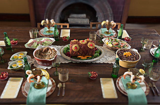 Thanksgiving Dinner Catering
 Retro Thanksgiving Elopement