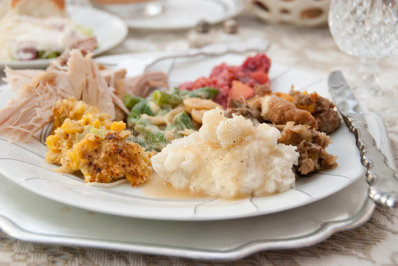 Thanksgiving Dinner Plate
 Thanksgiving Dinner Plate Stock s Image