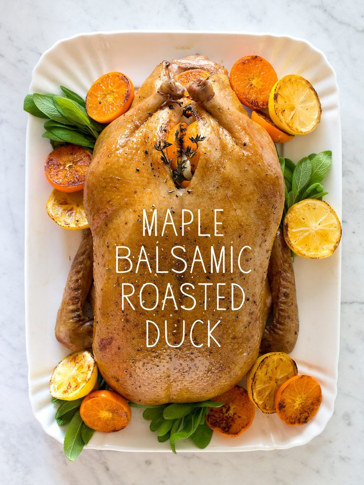 Thanksgiving Duck Recipes
 Maple Balsamic Roasted Duck