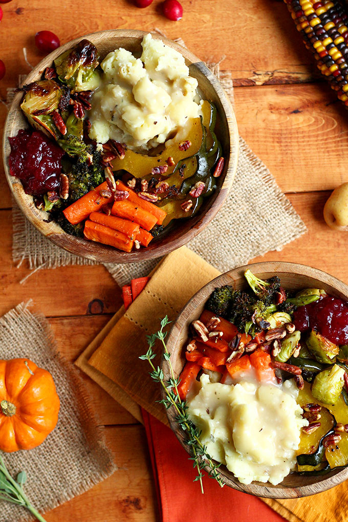 Thanksgiving Roasted Potatoes
 Roasted Vegan Thanksgiving Bowl I LOVE VEGAN