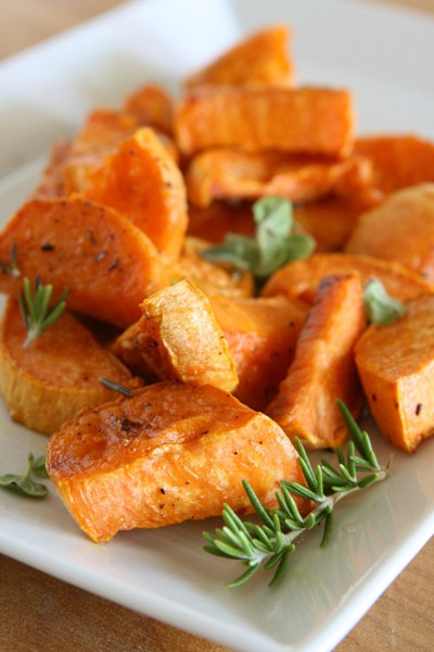 Thanksgiving Roasted Sweet Potatoes
 Guilt Free Thanksgiving Dishes