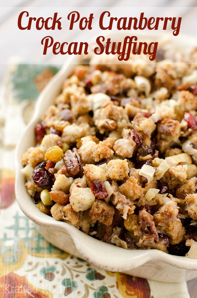 Thanksgiving Side Dishes Crock Pot
 Crock Pot Cranberry Pecan Stuffing Page 2 of 2