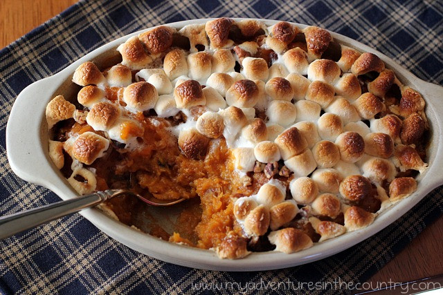 Thanksgiving Sweet Potatoes With Marshmallows
 Sweet Potato Casserole for Two