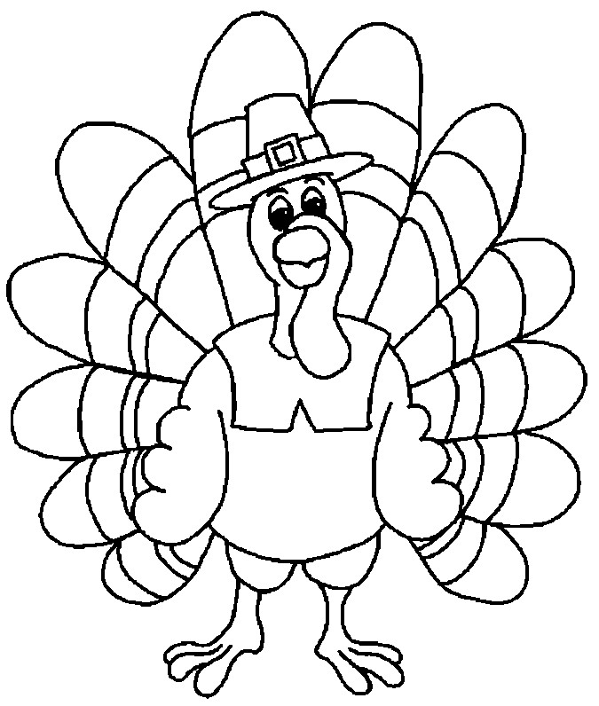 Thanksgiving Turkey Clipart Black And White
 Cute Turkey Clipart Black And White