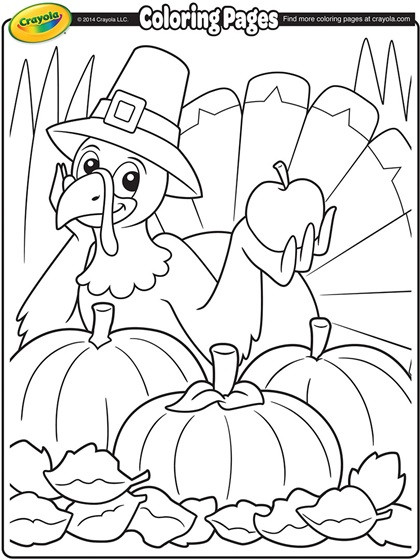 Thanksgiving Turkey Coloring Pages
 Thanksgiving Turkey Cartoon Coloring Page