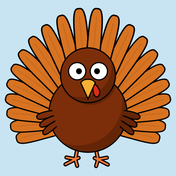 Thanksgiving Turkey Drawing
 How to Draw a Cartoon Turkey